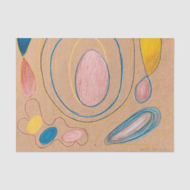 Untitled, 1908 by Hilma af Klint  Tissue Paper (Front)