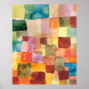 Untitled abstract watercolor squares - Paul Klee Poster