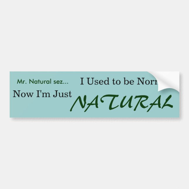 Untitled Bumper Sticker (Front)