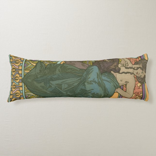 Untitled by Alphonse Mucha (1902) Body Cushion (Front)