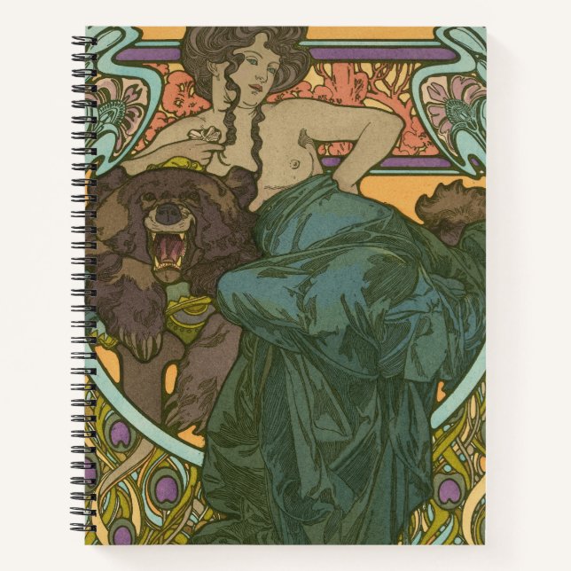 Untitled by Alphonse Mucha (1902) Notebook (Front)
