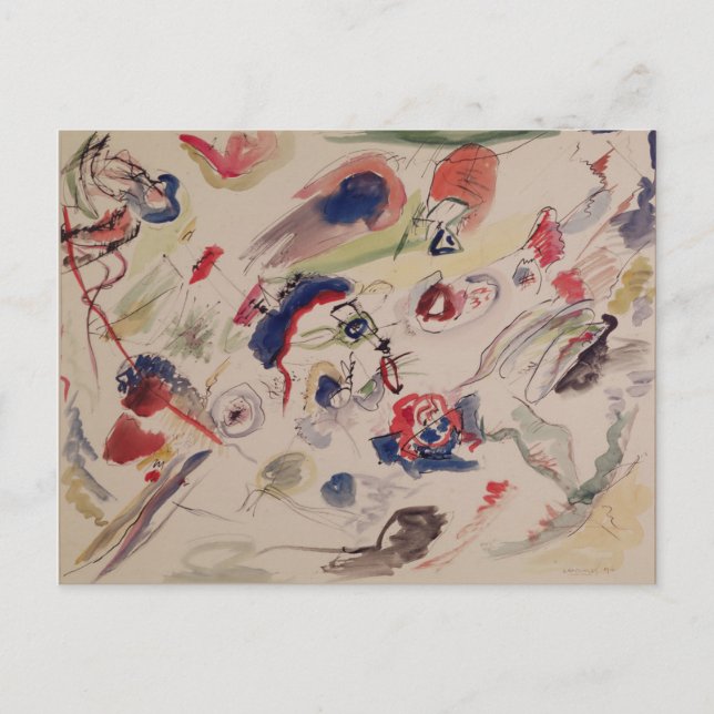 Untitled - First Abstraction, 1910 Postcard (Front)