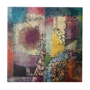 Untitled Masterpiece by Paul Klee  Ceramic Tile