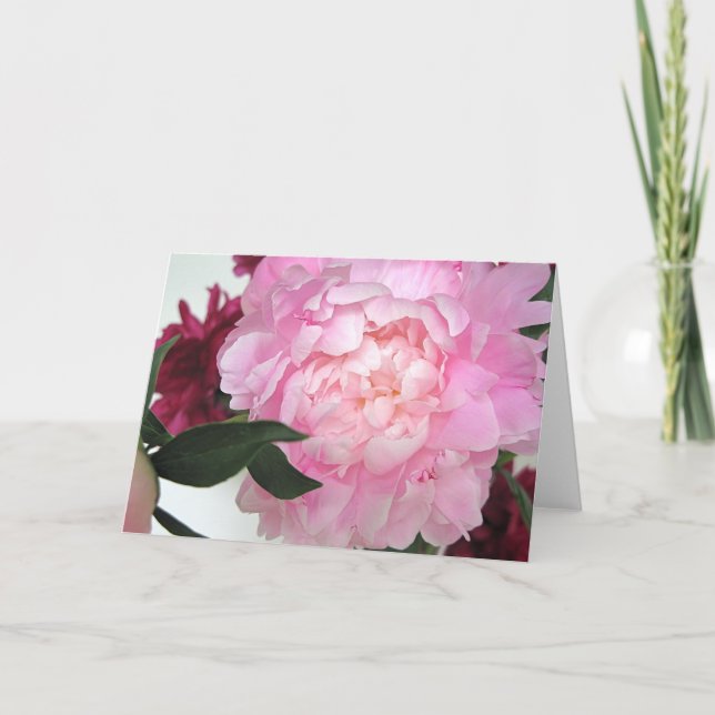 Untitled Peony Greeting Card (Front)