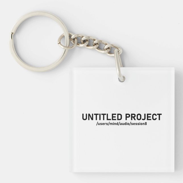 Untitled Project - Audio Session Glitch Tee V1 Key Ring (Front)