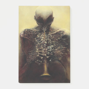 Untitled (The Flautist) by Zdzislaw Beksinski Post-it Notes