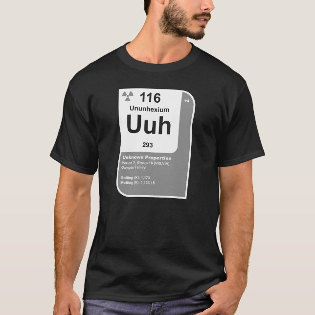 Ununhexium (Uuh) T-Shirt (Front)