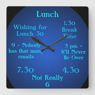 Unusual 1.30 Clock One-Thirty Break Time Clock 5