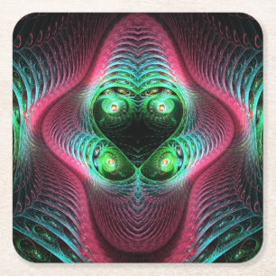 Unusual and chic Abstract Square Paper Coaster