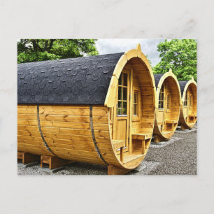 UNUSUAL BARREL HOUSE TINY HOUSE POSTCARDS
