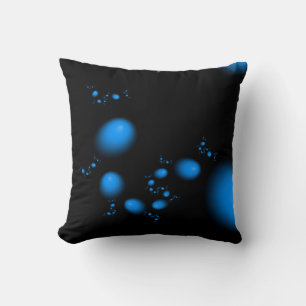 Unusual Blue Eggs Fractal Design Cushion