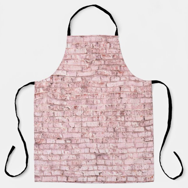 Unusual bright saturated abstract pink background  apron (Front)