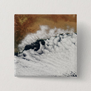 Unusual cloud formations 15 cm square badge