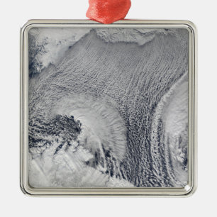 Unusual cloud formations over the Barents Sea Metal Tree Decoration
