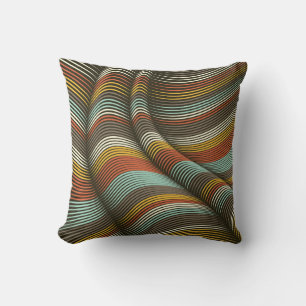 Unusual Curved Decorative Flex Lines Cushion