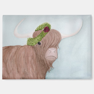 Unusual Holiday Animals: Cow Magnet 3.5"x2.5"