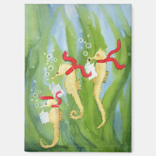 Unusual Holiday Animals: Seahorse Magnet 2.5"x3.5"