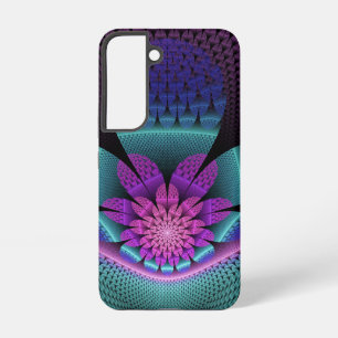 Unusual Patterned Colourful Fantasy Flower Fractal Samsung Galaxy Case