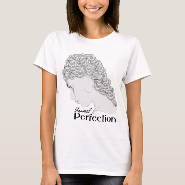 Unusual Perfection T Shirt - Mouths form Hair. (Front)