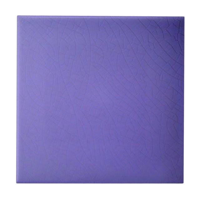 Unusual Purple Colour Faux Finish Repro Ceramic Tile (Front)
