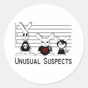 Unusual Suspects Classic Round Sticker