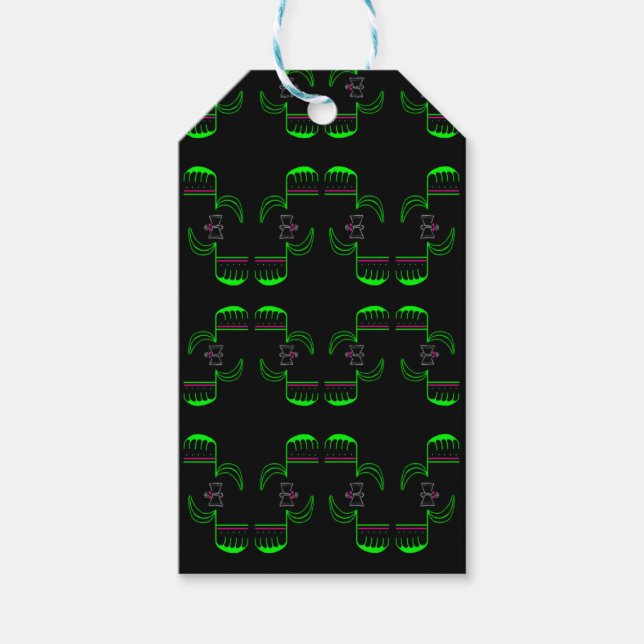 Unusual Venus Flytrap Gift Tag Label (Front)