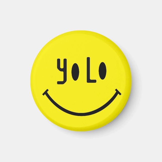 Unusual YOLO face Magnet (Front)