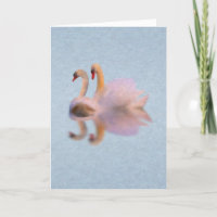 Unvalentine Swan Card w/Poem (Swan Song)