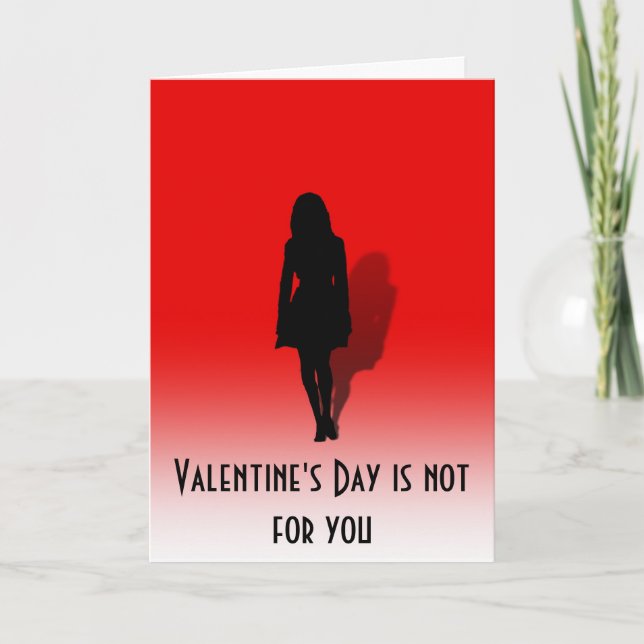 Unvalentine Woman walking card (Front)