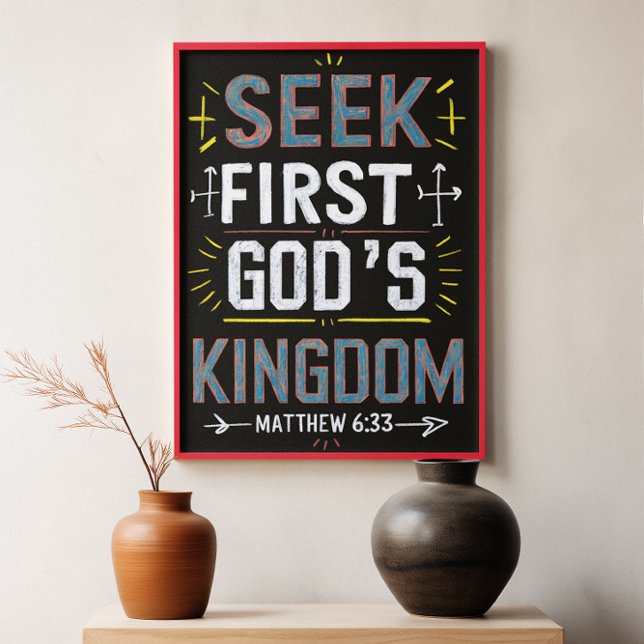 Unveiling Grace: Seek First, Gods Kingdom Poster (Creator Uploaded)