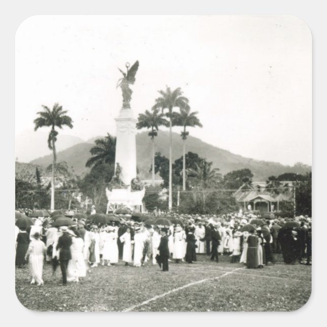 Unveiling of War Memorial Square Sticker (Front)