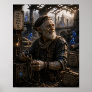 Unwavering Faith / Electrician / Sawmill Worker Poster
