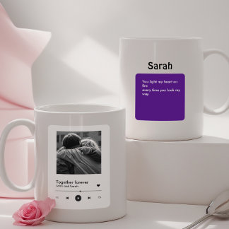 Unwrap Love: Spotify-Inspired Couples Gift for Val Coffee Mug