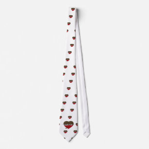 unwrapped chocolate heart love you tie