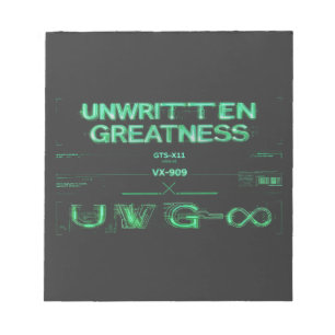 "Unwritten Greatness" Cyberpunk Notepad