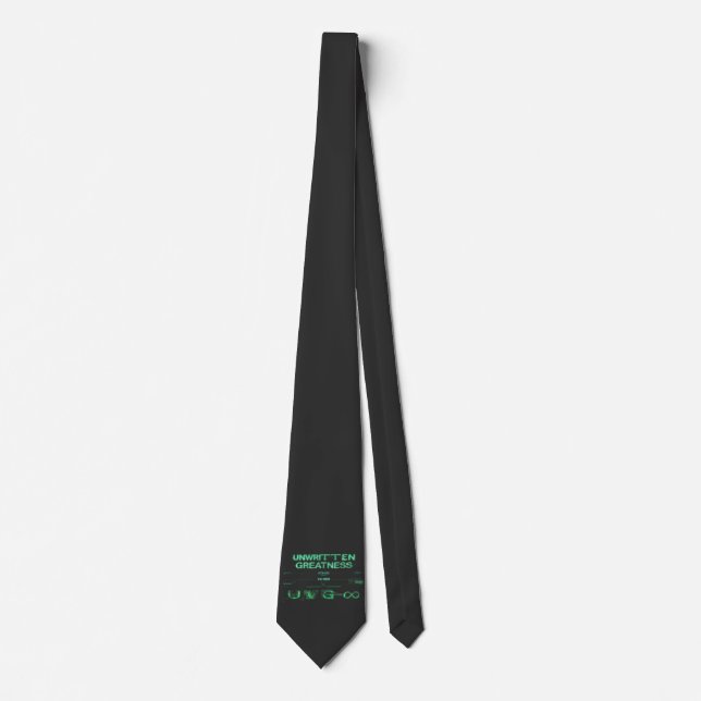"Unwritten Greatness" Cyberpunk Tie (Front)