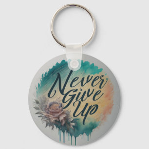 Unyielding Spirit - Never Give Up Key Ring