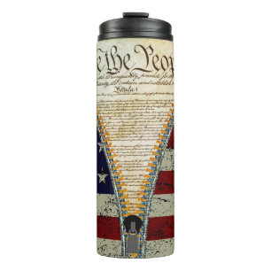 Unzip - The US Constitution Thermal Tumbler