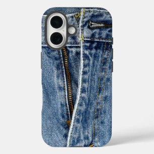Unzipped Blue Jeans iPhone 16 Case