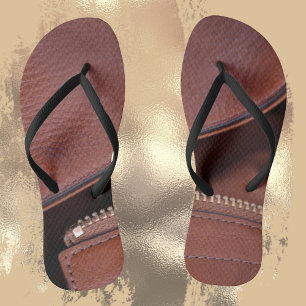 Unzipped Leather Thongs