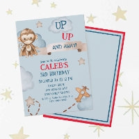 Up And Away Aeroplane Pilot Boys Birthday