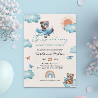 Up and Away Baby Shower Aviation | Aeroplane