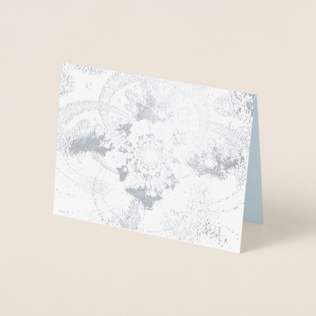 "Up and Beyond" Silver Foil Note Card w/Envelope (Front)