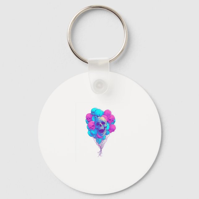 Up and Bone � Funny Floating Skull Key Ring (Front)