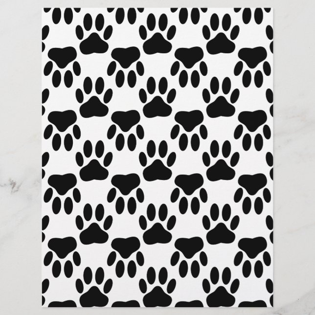 Up And Down Dog Paw Prints (Front)