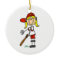 Up At Bat Girl Stick Figure Baseball Gifts
