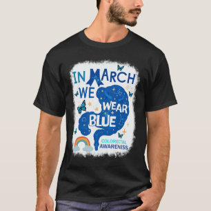 up blue - Rainbow March We Wear Blue Colourectal C T-Shirt