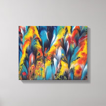 Up Close and Feathery2 Print on  a 4x11 Canvas