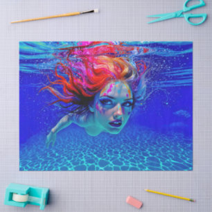 “Up Close and Personal” - A Chromatic Portrait Tissue Paper