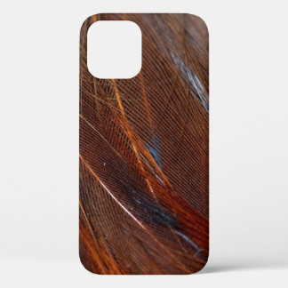Up Close Detail of Colorful Peacock Feather Case-M iPhone 12 Case